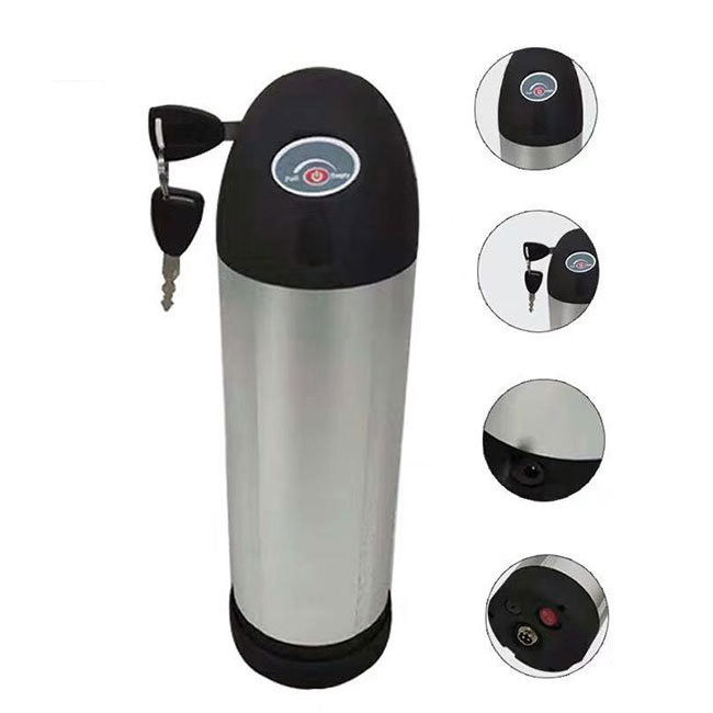 Batería de botella de agua para bicicletas 36V 48V con 18650 células de iones de litio 13.2ah 17.5ah 21ah