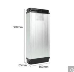 Batería de reemplazo de la bicicleta larga ciclo 48V 250W 500W Plata trasero de repuesto recargable Batería de la bicicleta Fiets Accufahrrad Akku Fur Elektrofahrrader Batería de litio