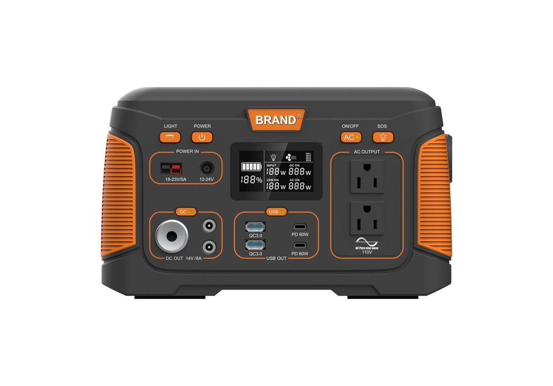 Estación eléctrica portátil de emergencia de acampada de 300W con inversor AC/DC