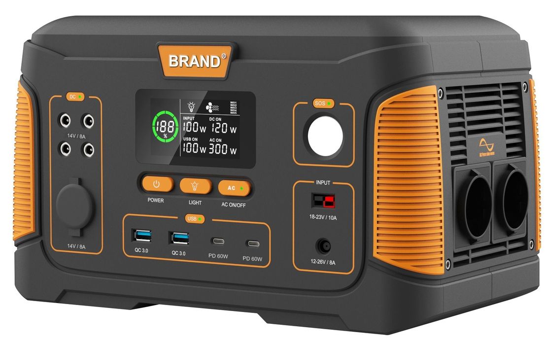Inicio/ Exterior/ Camping Estación de energía solar portátil USB 650W 22.2V 28.6ah Recargable