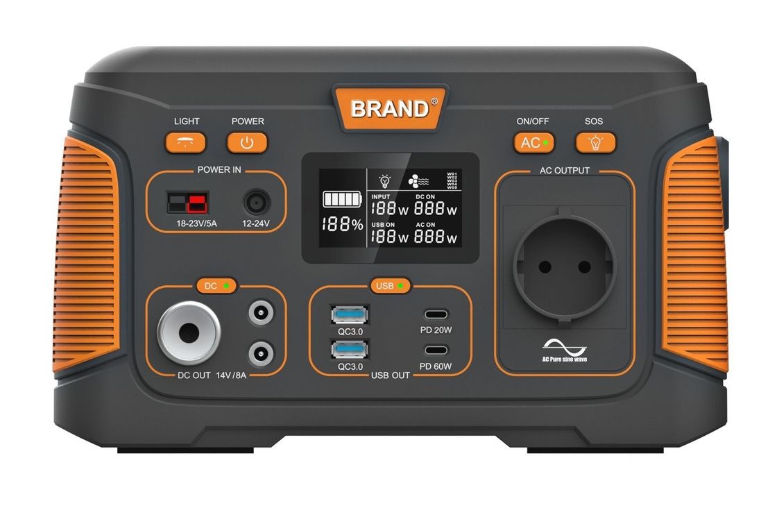 Generador solar de 300W Estación de energía portátil 14.8V 20.8ah Para acampar al aire libre