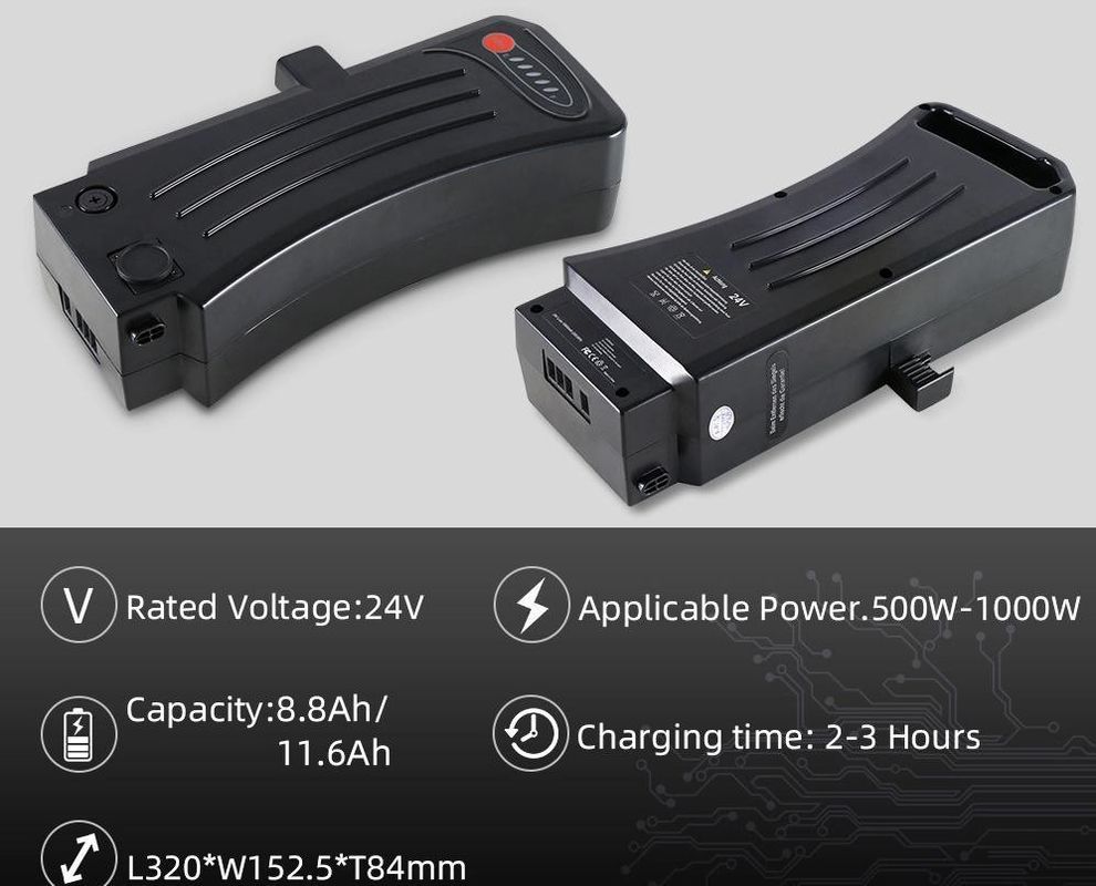 Batería de la bicicleta eléctrica 24V 11.6ah Batería de reemplazo de la bicicleta eléctrica para Samsung Side Click Batería de la bicicleta eléctrica Akku Fur Elektrofahrrader Fiets Accu Fahrrad Akku