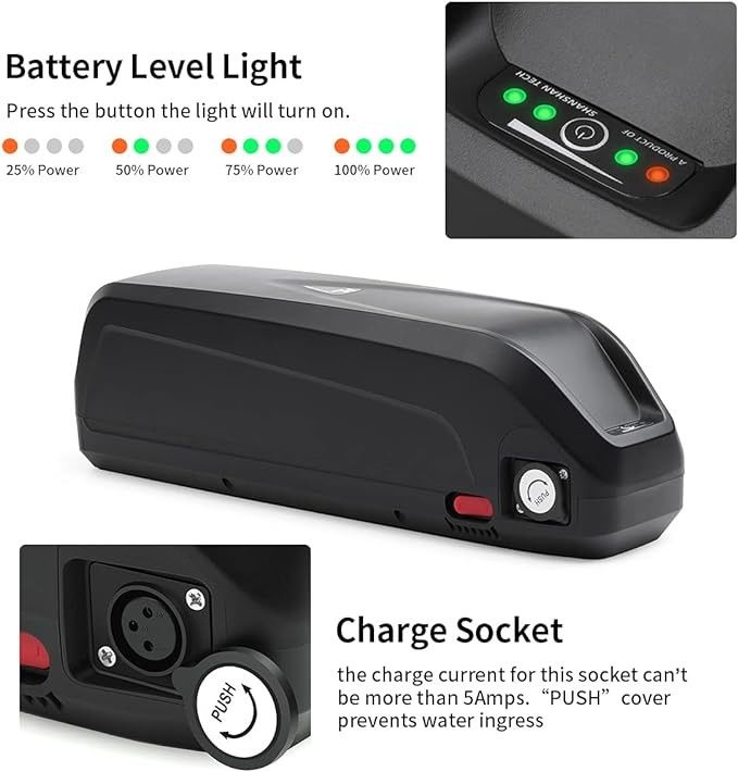 Bicicleta eléctrica personalizada de 36V 48V 13s5p 3500mAh Celdas Batería 17,5ah Batería de iones de litio