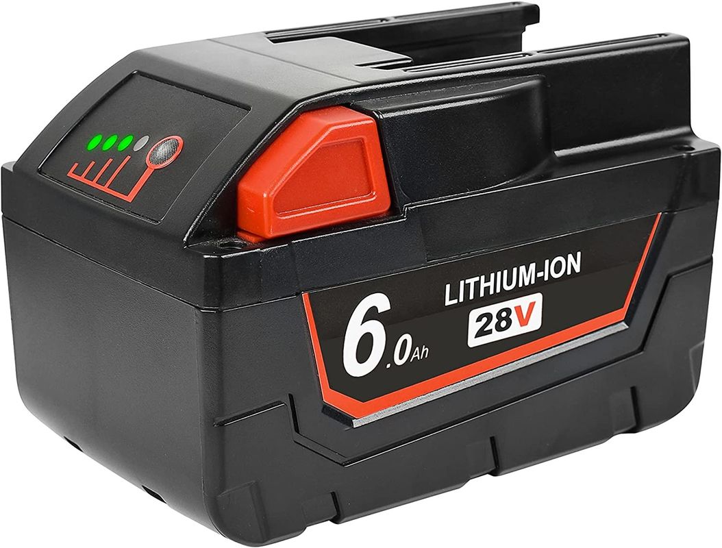 Batería de 28V 6000mAh Compatible con herramientas eléctricas inalámbricas de Milwaukee Compatible con reemplazo de Milwaukee