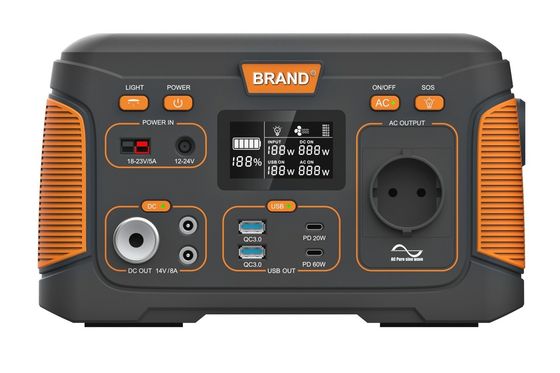 Camping al aire libre Generador solar de 300W Estación de energía portátil 14.8V 20.8ah Estación de energía multifuncional